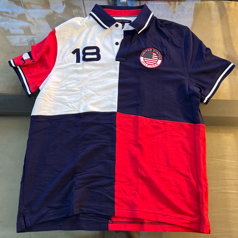 Tommy Hilfiger USA Polo Size Large
